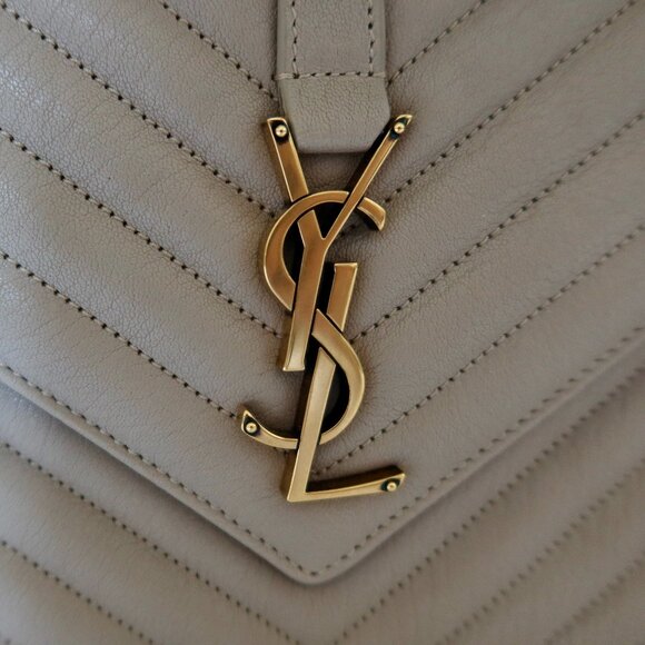 YSL College Medium Bag Dark Beige - Picture 4 of 4